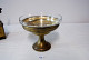 E2 Ancien Drageoir - Verre Et Métal Argenté -Round Bowl - Bonbonnière - Arte Religiosa