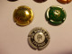 6 Champagne Kroonkurken Capsules Diverse Lacourte Godbillon / L. Casters / Crémant D'Alsace X 2 / Pol Roger & C° - Moet Et Chandon