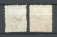 ROMANIA Rumänien 1900/1903 Michel 139 & 144 (*) Mint No Gum/ohne Gummi King Karl I König - Unused Stamps