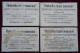 4 Chromos Publicité Parapluies, Ombrelles, Eugène Peyralbe, Bd Anspach, Bruxelles - Other & Unclassified