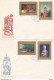 Poland 1967 European Painting In Polish Museums Rembrandt L. Da Vinci Lady With Weasel Art / Full Set FDC - Brieven En Documenten