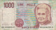 Italy 1000 Lire 1990 P-114a  Banknote Europe Currency Italie Italien #5178 - 1.000 Lire