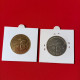 PIÈCES 1 ET 25 (argent) EURO TEMPORAIRE VILLE DE SAVIGNY SUR ORGE (maréchal Davout) - Euro Van De Steden