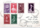 MONACO --  Timbres Sur Carte Postale " Le Casino " - Used Stamps