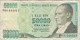 Turkey 50 000 Lira 1970 (1995) P-204 Banknote Europe Currency Turquie Truthahn Türkei #5189 - Turquie