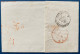 Lettre 1853 Médaillon N°5 40c Rouge Carminé + Dateur De GAND + Entrée " BELG / 5 LILLE 5 " + Timbre Insuffisant + Taxe - 1849-1850 Médaillons (3/5)