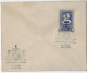 Brazil 1956 Souvenir Card + Cover Centenary Of The District Of Laguna Commemorative Cancel Sword And Scales Of Justice - Covers & Documents