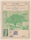 Brazil 1956 Souvenir Card + Cover Centenary Of The District Of Laguna Commemorative Cancel Sword And Scales Of Justice - Brieven En Documenten