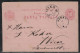 Yiddish - Jewish Judaica Stationery Postcard Romania Jassy 1882 To Wien - Cartas & Documentos