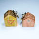 House Keyring Lot Of 2 Handmade Home Figurines Wood Art Keychain Gift 03037 - Mobilier