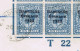 Ireland 1922-23 Thom Saorstat 3-line Ovpt On 10d, Control T22 Imperf Corner Block Of 6 Used On Reg Cover To Kent - Usados