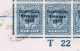 Ireland 1922-23 Thom Saorstat 3-line Ovpt On 10d, Control T22 Imperf Corner Block Of 6 Used On Reg Cover To Kent - Usati