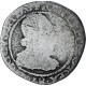 France, Henri III, 1/4 Franc Col Fraisé, 1577, Rouen, Très Rare, B+, Argent - 1574-1589 Enrique III