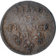 France, Louis XIII, Liard De France, 1657, Meung-sur-Loire, TB+, Cuivre, C2G:90 - 1610-1643 Louis XIII The Just