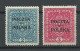 POLEN Poland 1918 Michel 44 - 45 * Freimarken Für Krakow Krakau - Ungebraucht