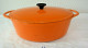 E2 Ancienne Cocote Au Feu - Cousances 12 - Vintage - Orange - Schalen Und Tabletts