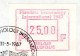 Belgien Belgique Belgie ATM 7.2 C Flanders Tech. FDC 25F Poste Restante 11.5.87 To Portugal 25$0 Funchal 29.5.87 / Frama - Covers & Documents