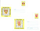 820  Lutte, Escalade, Hand-ball: 2 PAP, 1999 - Handball, Ski, Volley, Climbing, Wrestling: 2 Sport Stationery Covers - Pallavolo