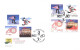 2023 - ANNIVERSARIES - FLAGS - FDC - Enveloppes