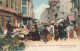 FRANCE - Nice - Le Marché Aux Fleurs, Rue Saint François De Paul - Animé  - Colorisé - Carte Postale Ancienne - Mercadillos
