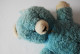 E1 Ancien Jouet - Nounours - Teddy Bleu - Vintage - Plüschtiere