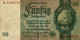 BILLET 50 MARK REICHSBANKNOTE 1933 - 50 Mark