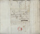 Luxembourg - Luxemburg - Préphilatélie   Lettre 1805   Adressé Au Monsieur Warcken , à La Forge De Bergh à Luxembourg - ...-1852 Prefilatelia