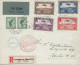 Luxembourg - Luxemburg - Poste Aérienne  1931  Michel 234-237 , Breguet-Doppeldecker,Ersttdgbrief+Zusatzfrankatur - Brieven En Documenten
