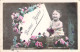 FANTAISIE - Bonne Année - Nouvel An - Enfant -  Carte Postale Ancienne - Año Nuevo