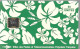 CARTE-PUCE-POLYNESIE-PF18b-60U-SC5-S/Entourage-PAREO VERT Brillant-9 N° RougeN°C41043829-TBE- - Französisch-Polynesien