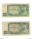 Lot De 2 Billets 100 Sto Korun, Bankovka Statni Banky 1961 - Tchécoslovaquie