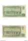 Lot De 2 Billets 100 Sto Korun, Bankovka Statni Banky 1961 - Cecoslovacchia