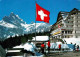 12878680 Braunwald GL Hotel Alpenblick Bahnhofterrasse Blick Gegen Ortstock Und  - Andere & Zonder Classificatie