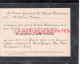 TUNISIE-TUNIS-ROYAUME UNI-ANGLETERRE- MME HUGON CARTON INVITATION CONSUL GENERAL MAJESTE BRITANNIQUE-REINE VICTORIA-1901 - Documenti Storici