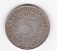 Allemagne - 5 Mark 1951 J     Bundes Républik  Deutschland - 5 Mark