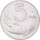 Monnaie, Italie, 5 Lire, 1981, Rome, TTB, Aluminium, KM:92 - 5 Liras