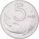 Monnaie, Italie, 5 Lire, 1981, Rome, TTB, Aluminium, KM:92 - 5 Lire