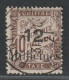 PORT SAID - TAXE - N°1 Obl (1921) 12m Sur 10c Brun - Usados