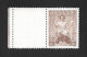 Czechoslovakia 1938 MNH ** Mi 405 Zf L Sc 254 Alegory Of The Republic With Coupon. Tschechoslowakei C1 - Unused Stamps