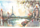 ARTS - Peintures Et Tableaux - La Tour Eiffel Au Pont Alexndre III - M.Girard - Carte Postale Ancienne - Schilderijen