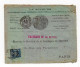 !!! LETTRE  D'ORAN RESCAPEE DU NAUFFRAGE DU BATEAU LA RUSSIE EN 1901 - Cartas Accidentadas