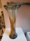 Vase Ancien En Verre Hauteur 43 Cm - Vazen