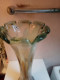 Delcampe - Vase Ancien En Verre Hauteur 43 Cm - Vases