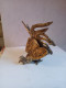 Statuette Coq Au Combat Hauteur 20 Cm X 22 Cmn En Laiton - Art Nouveau / Art Deco