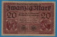 DEUTSCHES REICH 20 MARK 20.02.1918 # Q.5086713 P# 57 DARLEHENSKASSENSCHEIN - Imperial Debt Administration