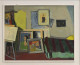 Adrien Holy Peintre Suisse 1898 St-Imier, Bern-1978 Genève: „ATELIER“ 1952 73x92 (Schweizer Kunst Art Painting Tableau - Huiles