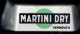 Cendrier Martini Dry - Rossi (Vermouth, Apéritif à Base De Vin) - Porcelaine