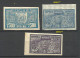 RUSSLAND RUSSIA 1922 Michel 177 Z X & 178 X Y & 179 Z X MNH/MH - Neufs