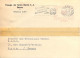 Suisse EMA Rouge 25c.+ Bern 1 Flamme à Texte Sur Carte Lettre Du Tissage De Toiles De Berne S.A. En 1953 - Postage Meters