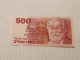 Israel-500 SHEQEL-HBARON EDMUND DE ROTHSCHILD-(1978-79)(460)(BLACK-NUMBER)-(0142542126)-Wrinkles Stain -bank Note - Israel